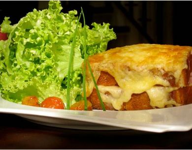 Croque per com provolone